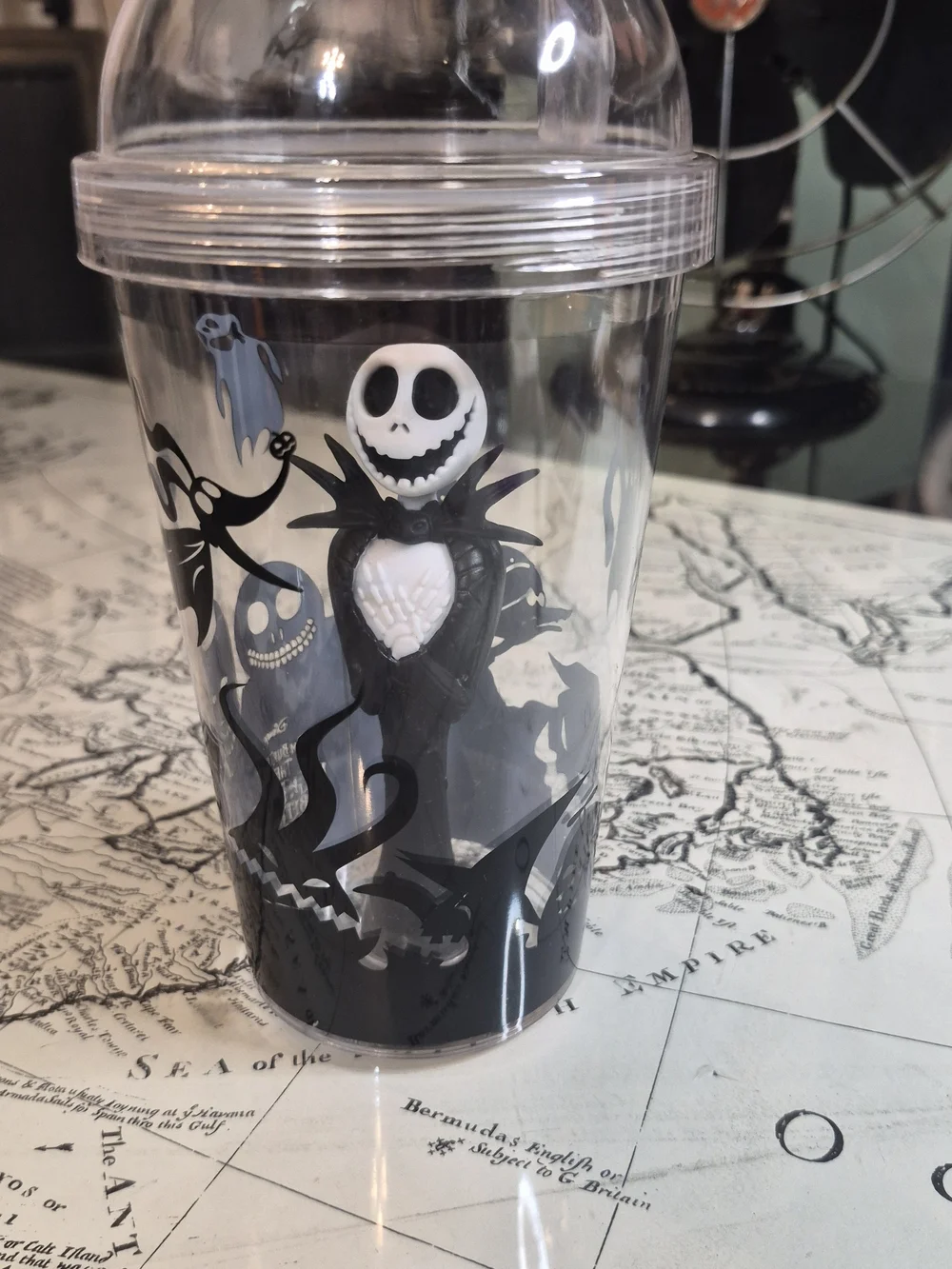 The Nightmare Before Christmas Jack Skellington Black Travel Tumbler